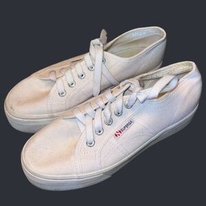 Superga sz.6.5  White Canvas Sneakers
